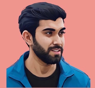 Illustrated portrait of Ajay Kumar